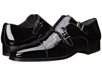 2016 Magnanni Monk Strap Loafers for Men - Drigo - Black Patent Sale Online